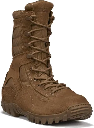 B Belleville Arm Your Feet 533 ST 8 Inch Hot Weather Hybrid Steel Toe Assault Combat Boots for Men - US Navy AR 670-1/AFI 36-2903 Coyote Brown Leather with Vibram Outsole; Berry Compliant - 12 R