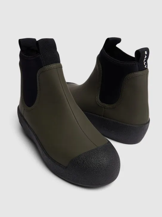Bally   30mm Gadey II suede &amp; rubber boots 