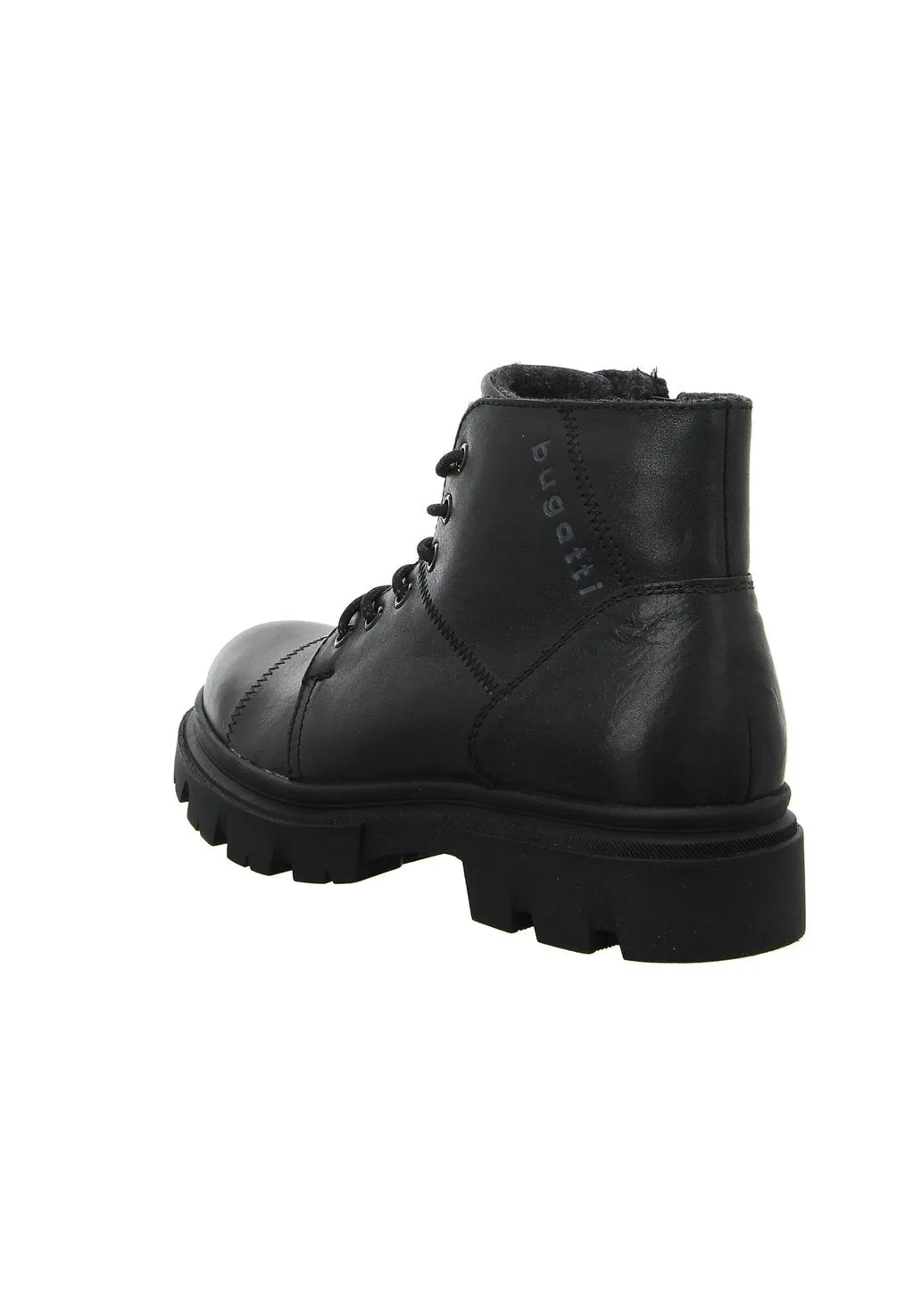 Bugatti lace-up boots, black