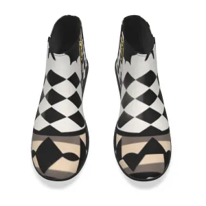 Men's Fashion Boots jaxs12 skulls print