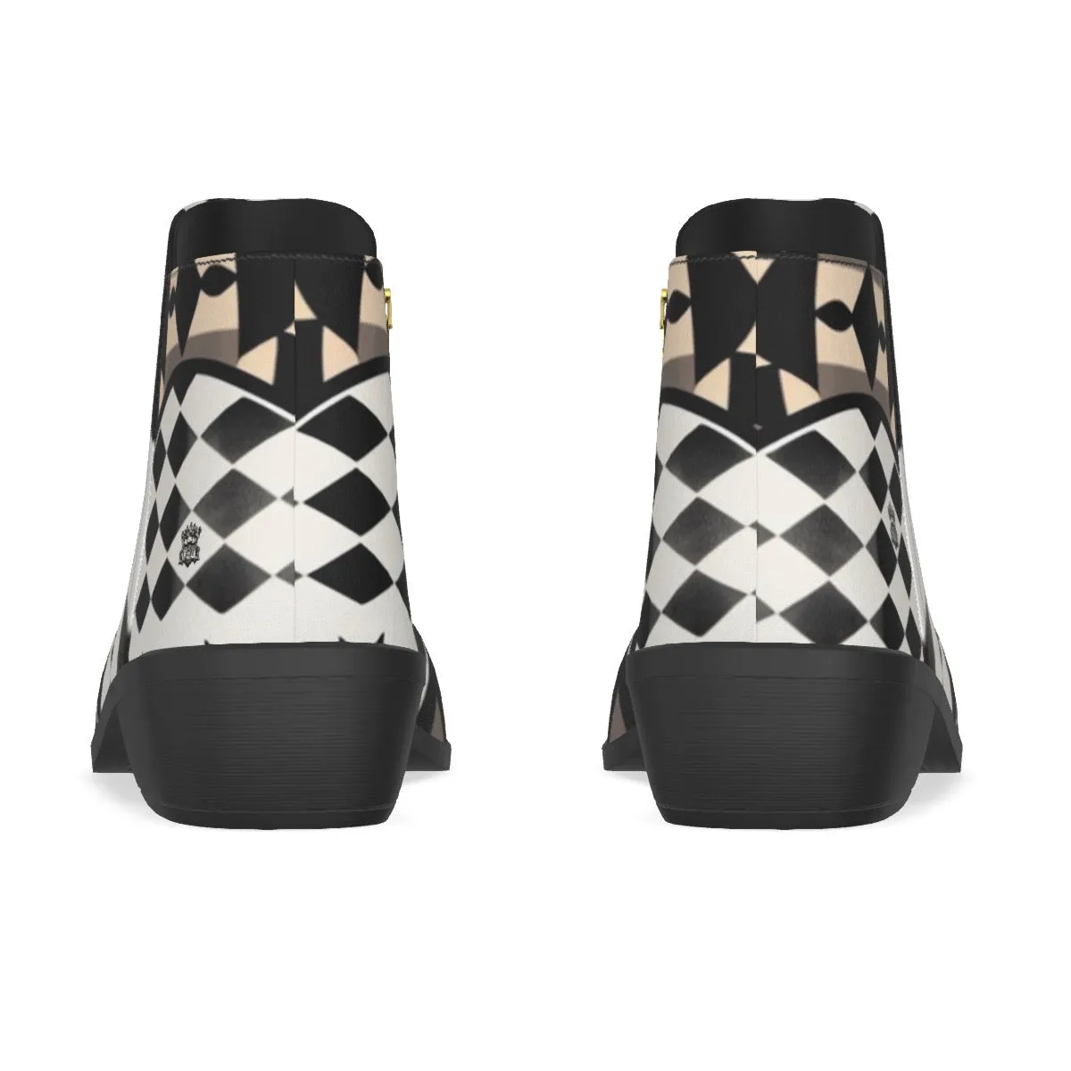 Men's Fashion Boots jaxs12 skulls print