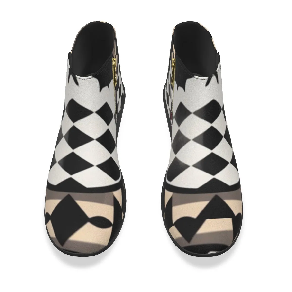 Men's Fashion Boots jaxs12 skulls print