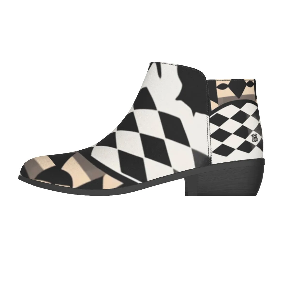 Men's Fashion Boots jaxs12 skulls print