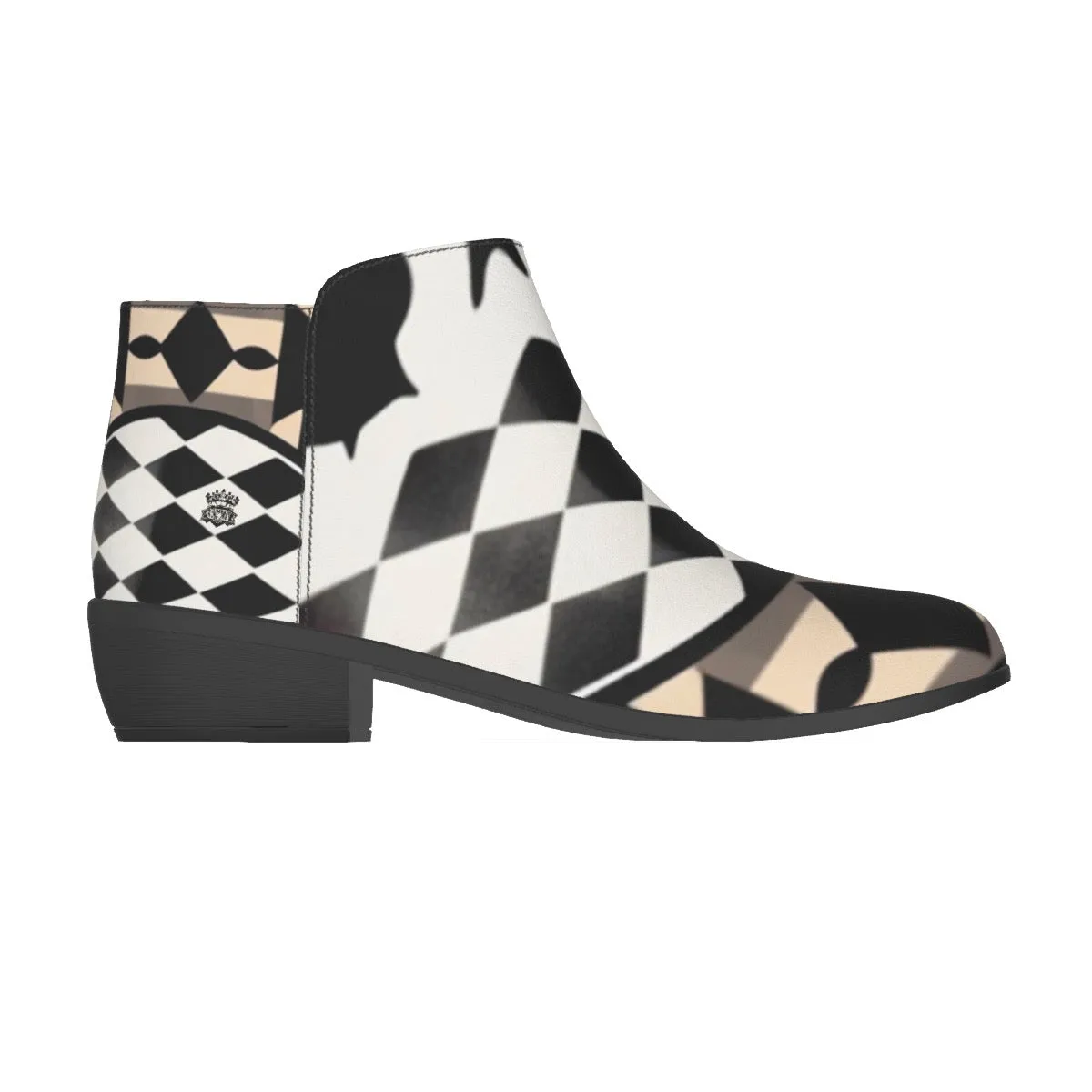Men's Fashion Boots jaxs12 skulls print