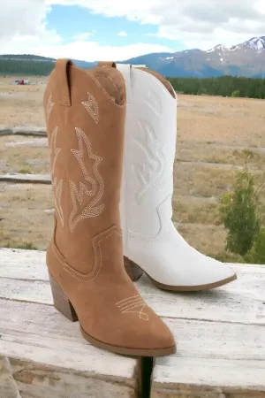 ORVILLE EMBROIDERED WESTERN COWBOY TALL BOOTS