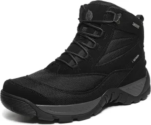 Outdoor Men's Waterproof Tactical Military Boots, Durable Suede Leather and Rubber Sole Military Work and Desert Boots, Lightweight Non-Slip Work Boots