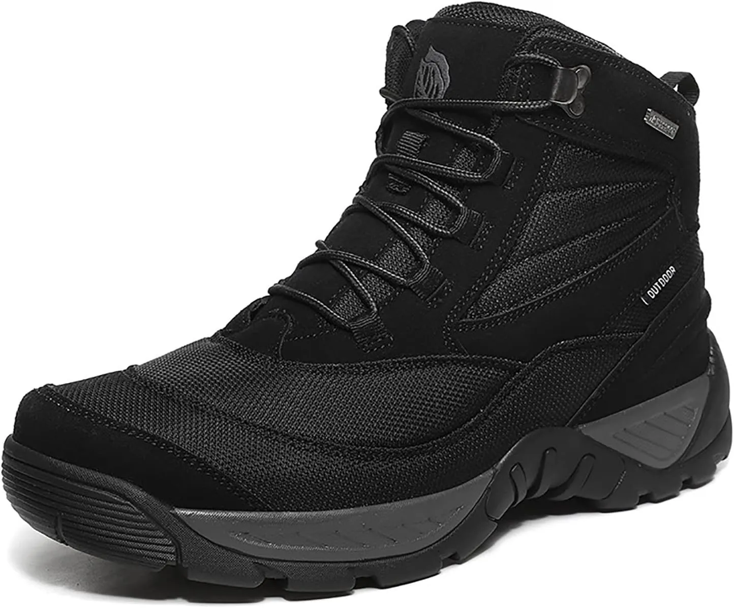 Outdoor Men's Waterproof Tactical Military Boots, Durable Suede Leather and Rubber Sole Military Work and Desert Boots, Lightweight Non-Slip Work Boots
