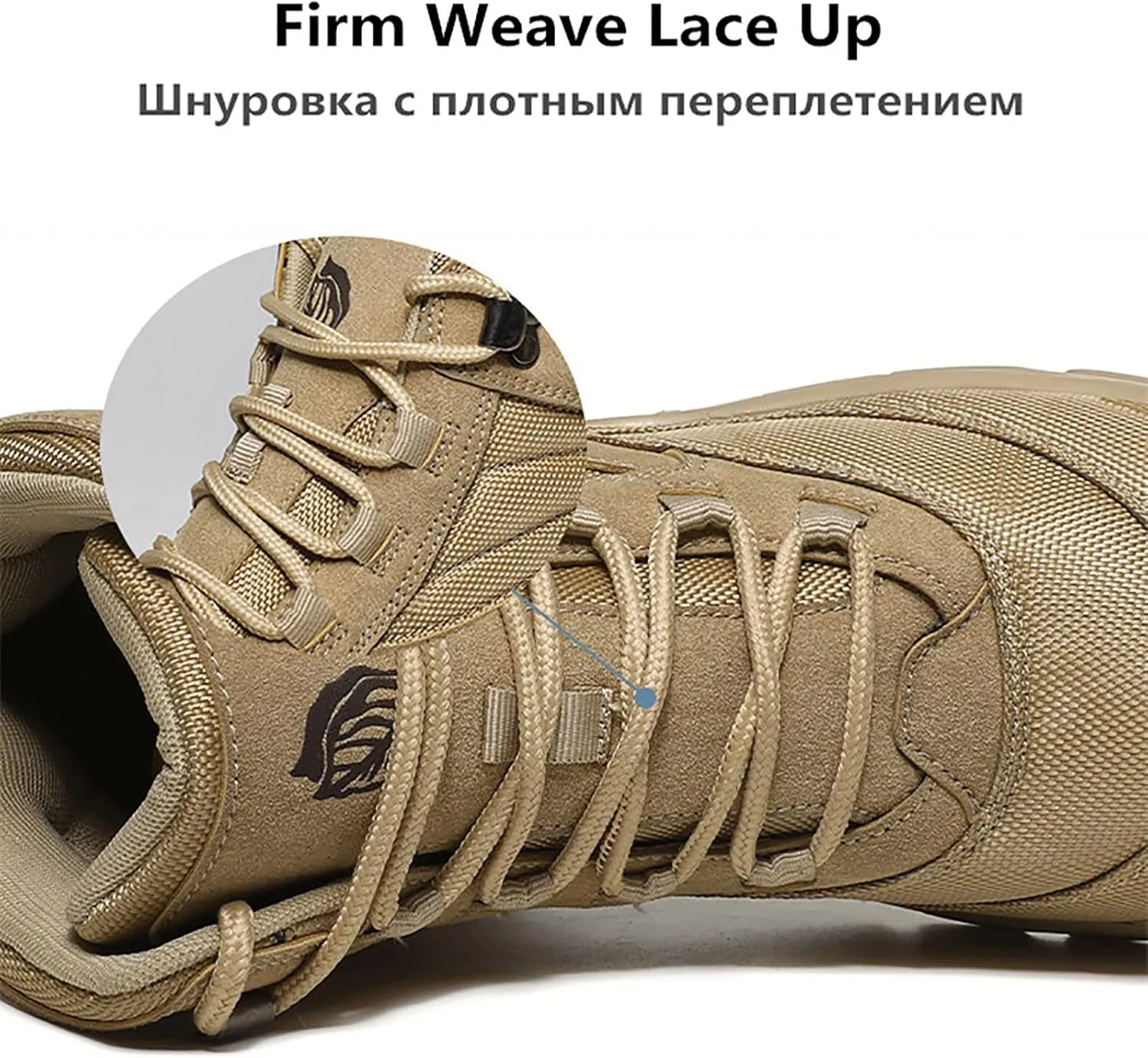 Outdoor Men's Waterproof Tactical Military Boots, Durable Suede Leather and Rubber Sole Military Work and Desert Boots, Lightweight Non-Slip Work Boots