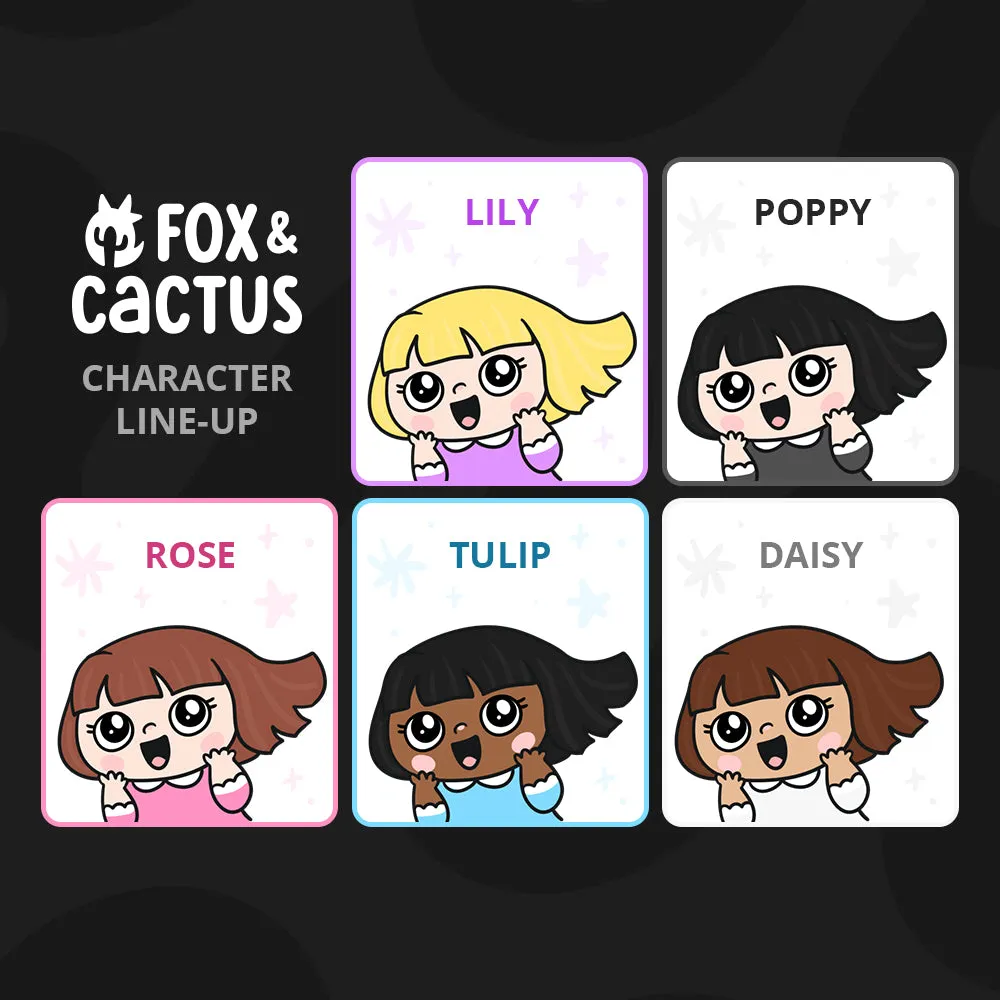 Running Kawaii Girl Stickers