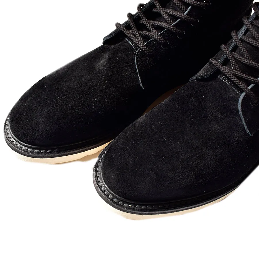 Suede Leather Zipper Unit Military Boots