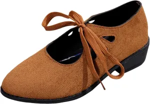 Winter Boots Women Heel Dressy Heel Loafers For Women 2024 Boots Casual Vintage Cut Out Lace Up Chunky Heel Boots
