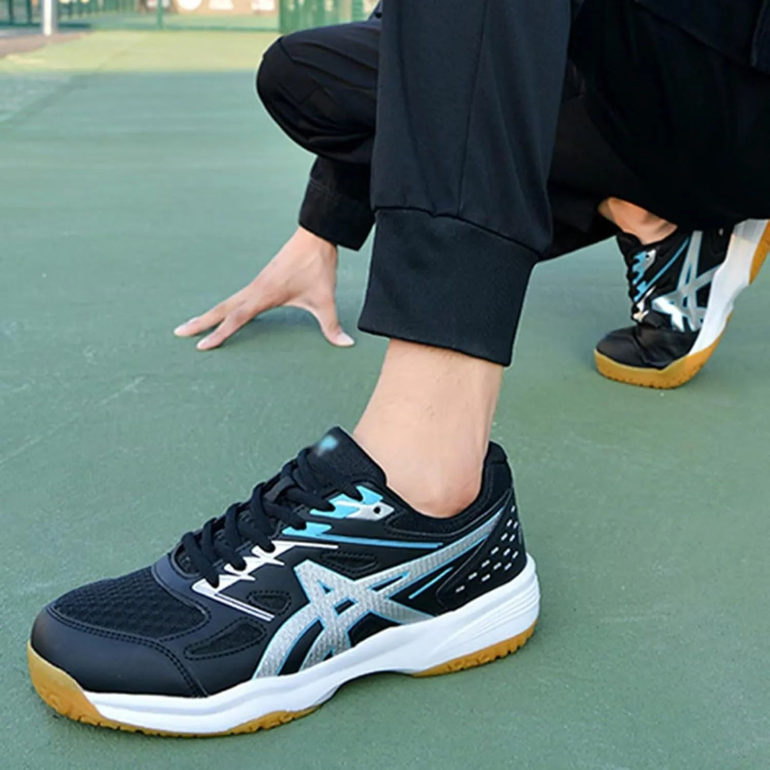 Women's Pickleball Court Shoes - Tennis, Badminton, Volleyball & More - Anti-Slip, Breathable, Comfortable Lace-Up Mesh Walking Shoes for Indoor/Outdoor Court Training